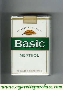 Basic cigarettes Smooth Rich Taste Menthol soft box